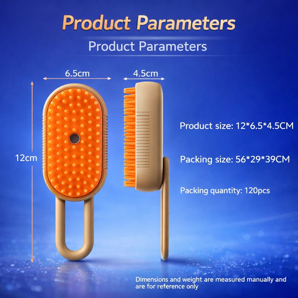 Zestysup Cat Steam Brush Steamy Dog Brush 3 In 1 Electric Spray Cat Hair Brushes For Massage